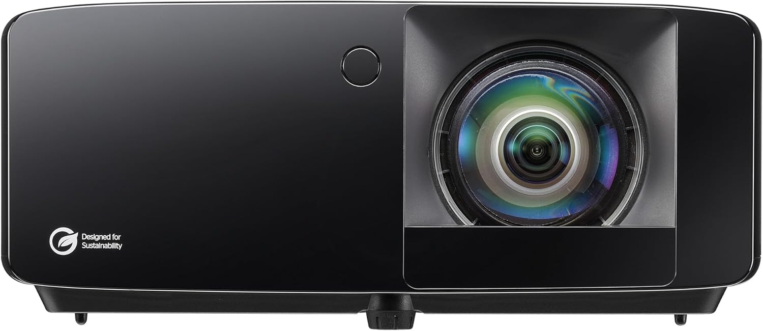 Optoma GT2400HDR Full HD 1080p Short Throw Laser Projector, 4,200 Lumens, Low Input Lag Gaming, Golf Simulation Ready, 4K HDR Input Compatible