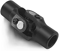 Vista 1 de 3/4" redondo x 3/4" redondo eje de dirección único junta universal U 3/4" redondo a 3/4" redondo negro eje de dirección acoplamiento universal 35°