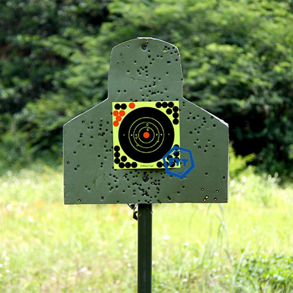 Bersagli Adesivi reattivi Tiro Bersaglio 50 Pezzi autoadesivi reattivi Bullseye Perfetti Tutti i Fucili, Pistole, Carabine ad Aria compressa, Softair, 8 Pollici