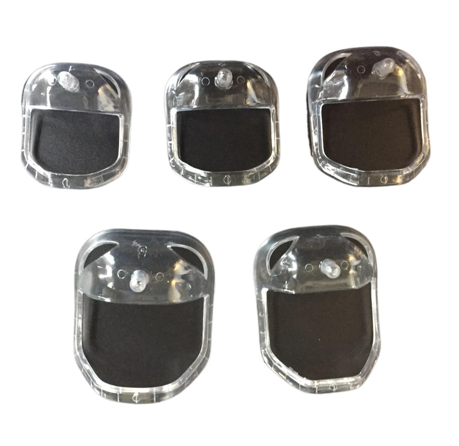 5-teiliges Set In Verschiedenen Größen, Bart-Styling-Werkzeuge, Rasier-Styling-Vorlagen, Männer, Schnurrbart, Gestaltung, Trimmwerkzeug, Rasiermesser(Clear)