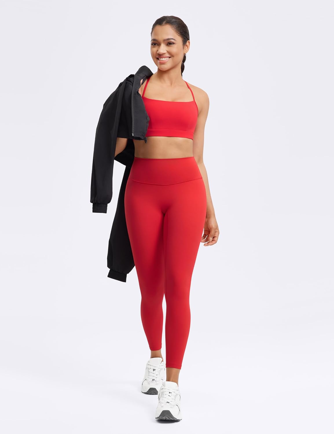 ENERBLOOM No Front Seam Workout Leggings for Women 25"/28" Yoga Pants Athletic High Waisted Lounge Pilates Gym Tights