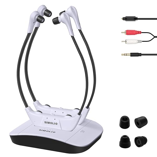 SIMOLIO Headphones per SM-824D2 TV - Audio Wireless Replace Batterie - Dettaglio