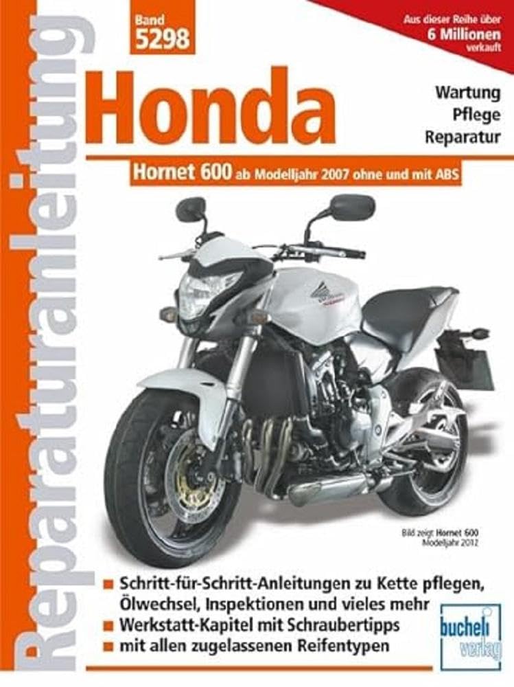 Manuel Honda Hornet 600 PC41 dès 2007 technique haute précision injection