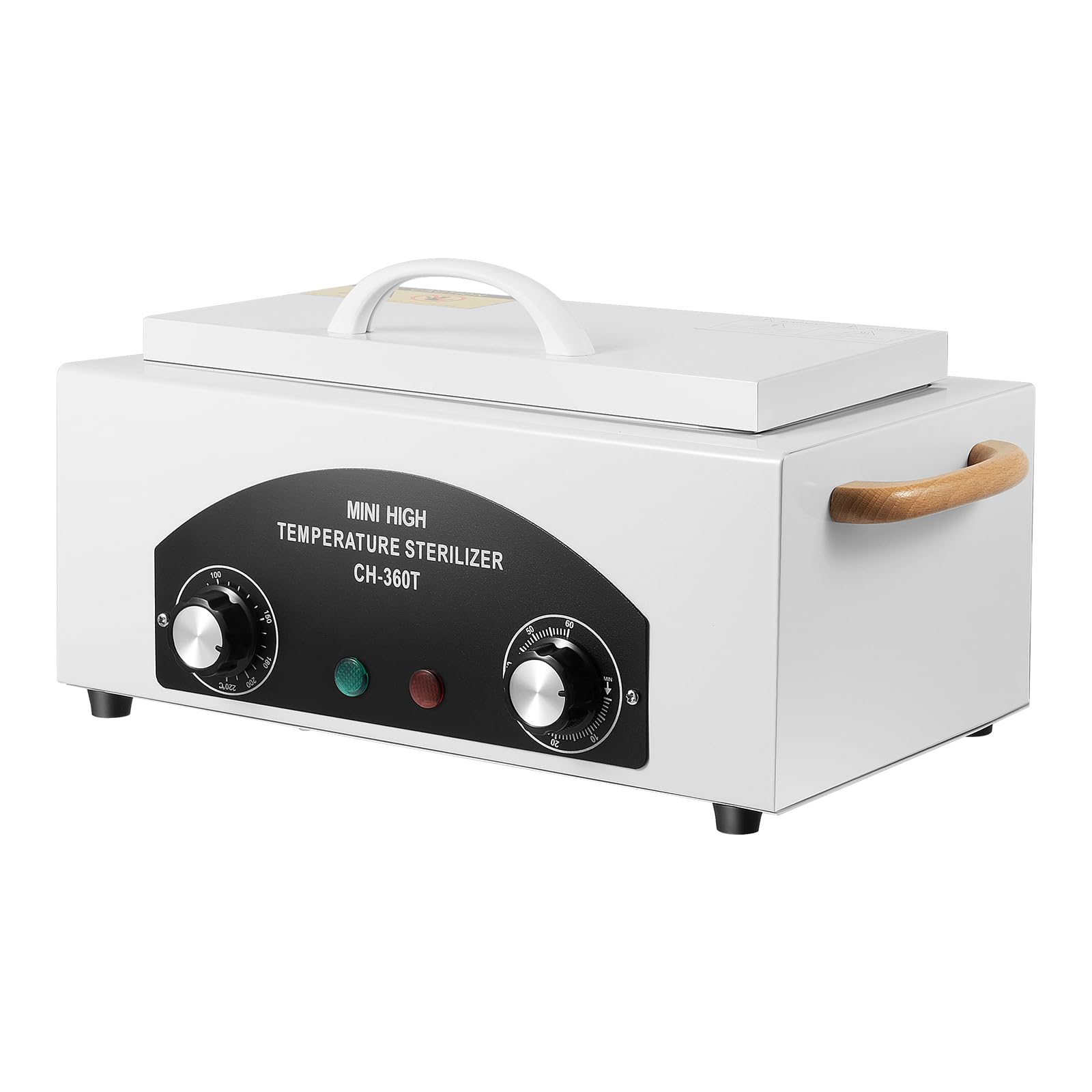Esterilizador de aire caliente, 300 W, esterilizador de calor seco, mini esterilizador de alta temperatura, máquina de calor seco con temporizador para estudios de cuidado de pies, peluquería.
