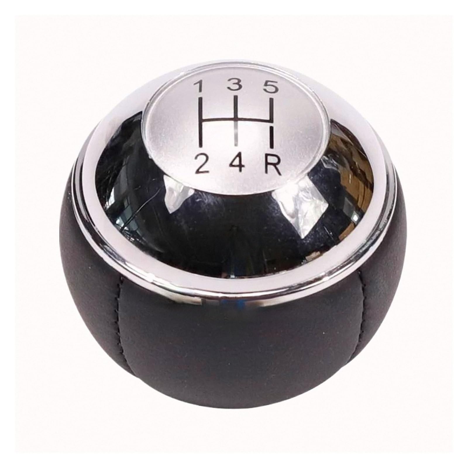 Lozopmtmld 5R-Silver-Leather Gear Shifter Knob For Mini R50 R52 R53 For Cooper 2001-2008 Stylish