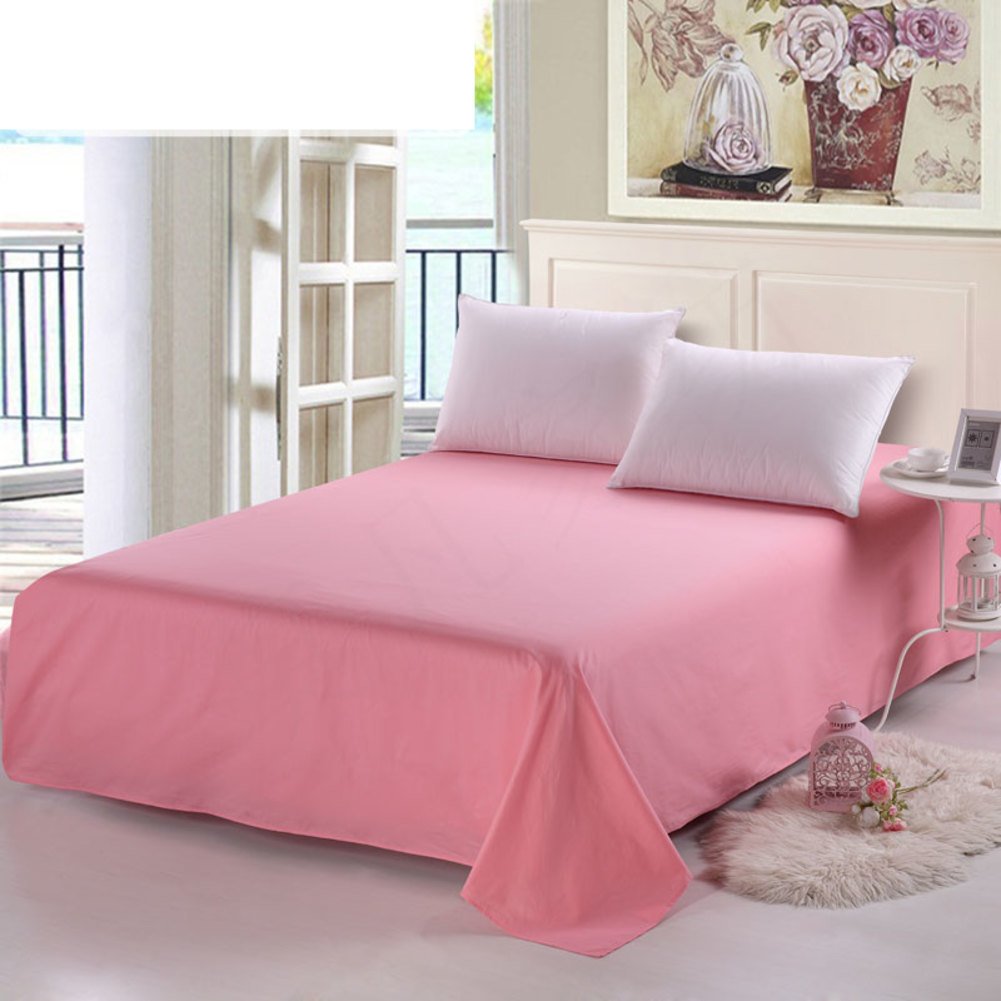 Drap plat en sergé de pur coton 230x245 cm, l'excellence du tissage traditionnel