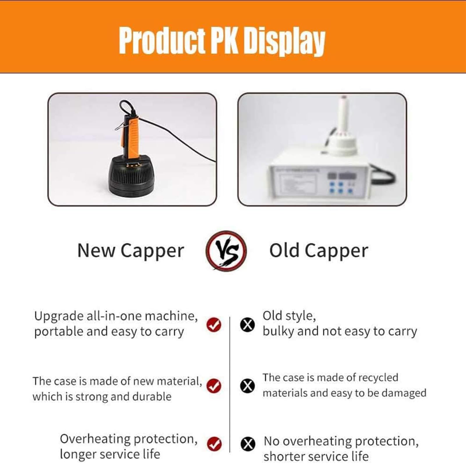 Máquina selladora de inducción electromagnética para botellas, potencia y tiempo ajustables, adecuada para sellado de plástico y vidrio, se adapta a diámetros de 20 a 100 mm