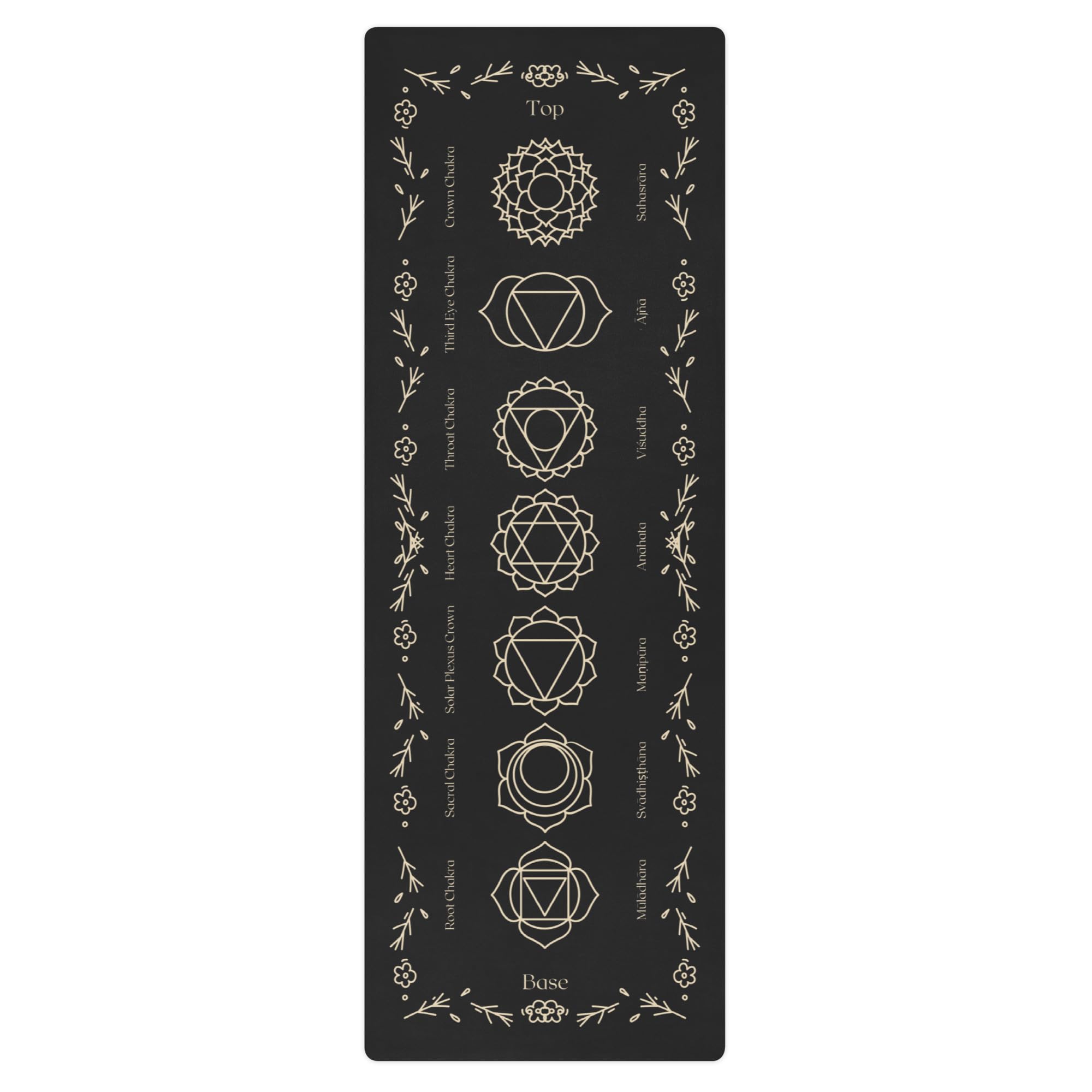 Chakra Harmony Tapis de yoga et de méditation – Conceptualisé et énergisé en Inde par Guru Mukundananda Ji (exclusivement pour Yogatein)