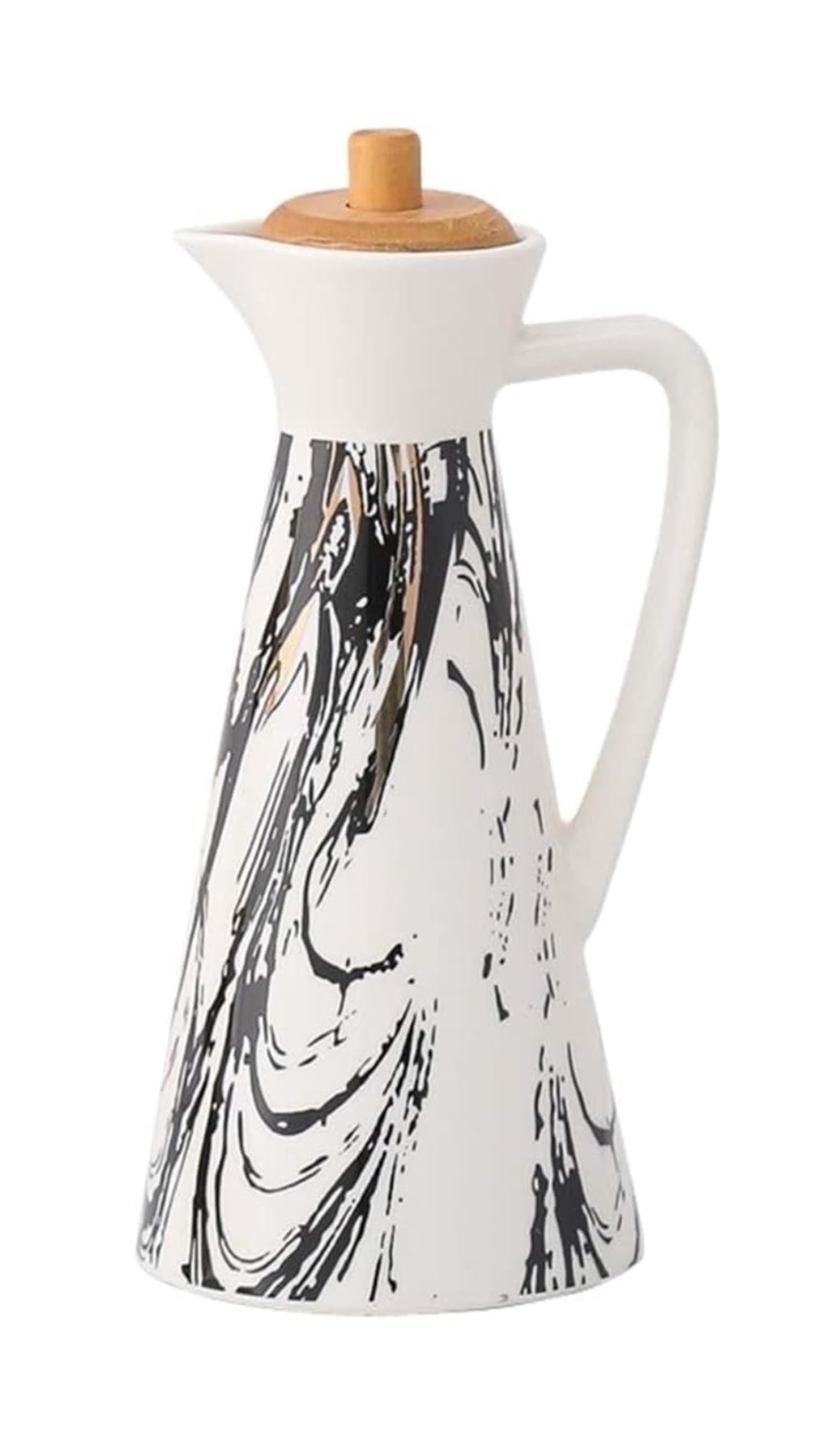 Dispensador de Aceite de cerámica, vinagre y Salsa, Botella Grande de Aceite de Oliva con Tapa hermética.