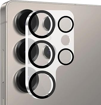 Transparent HD Tempered Glass Camera Lens Protector Compatible with Buff Galaxy S25 Series Galaxy S25 Ultra