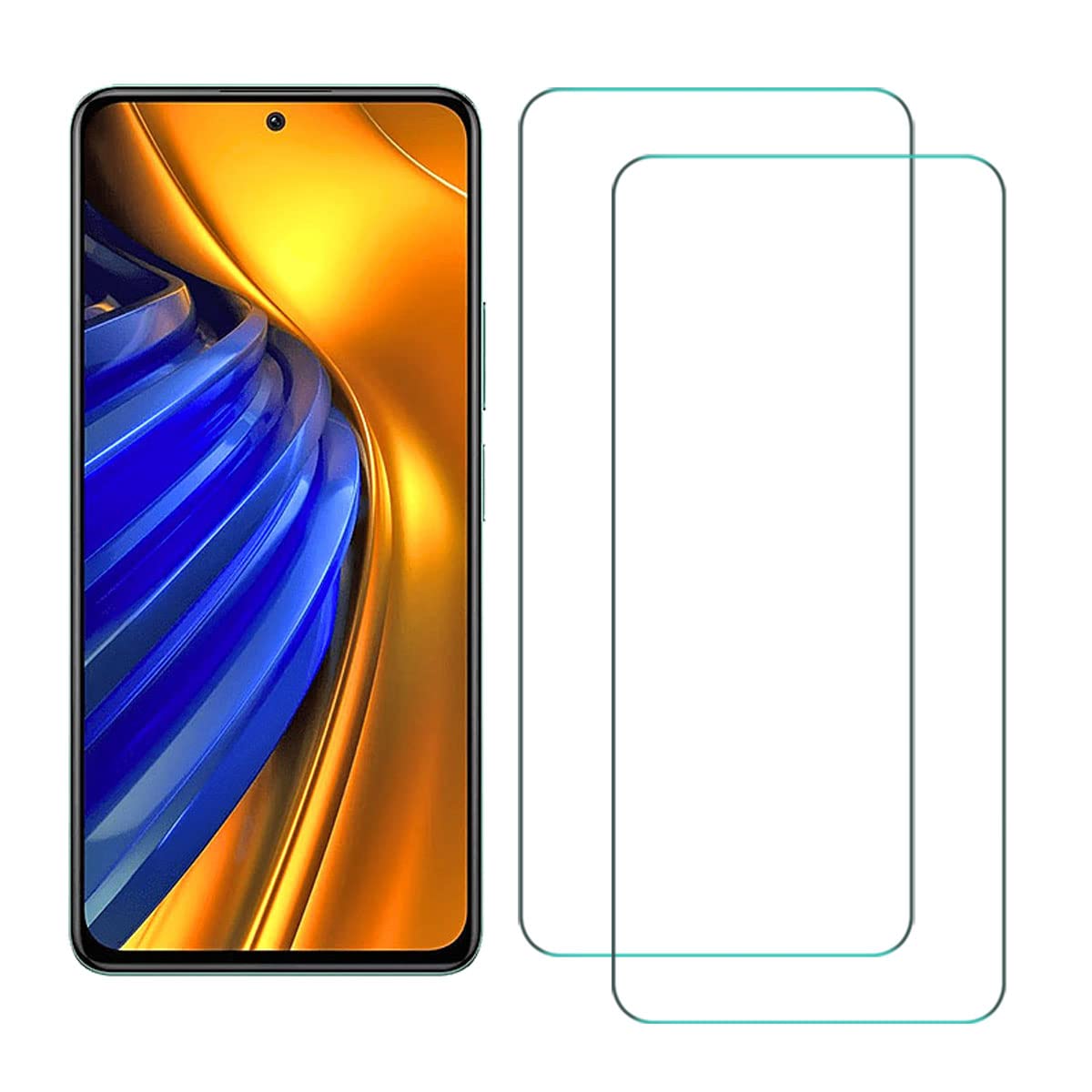 Widamin 2Pack, Screen Protector Compatible with Xiaomi Poco F4 5G/ Poco F3 5G (6.67"), Premium Tempered Glass with 9H Hardness, [Crystal Clearity], [Scratch-Resistant], [No-Bubble]