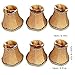 Fuloon Modern European Style Clip On Droplight Wall Lamp Candle Chandelier Lamp Shade 6 pcs Set (Coffee)