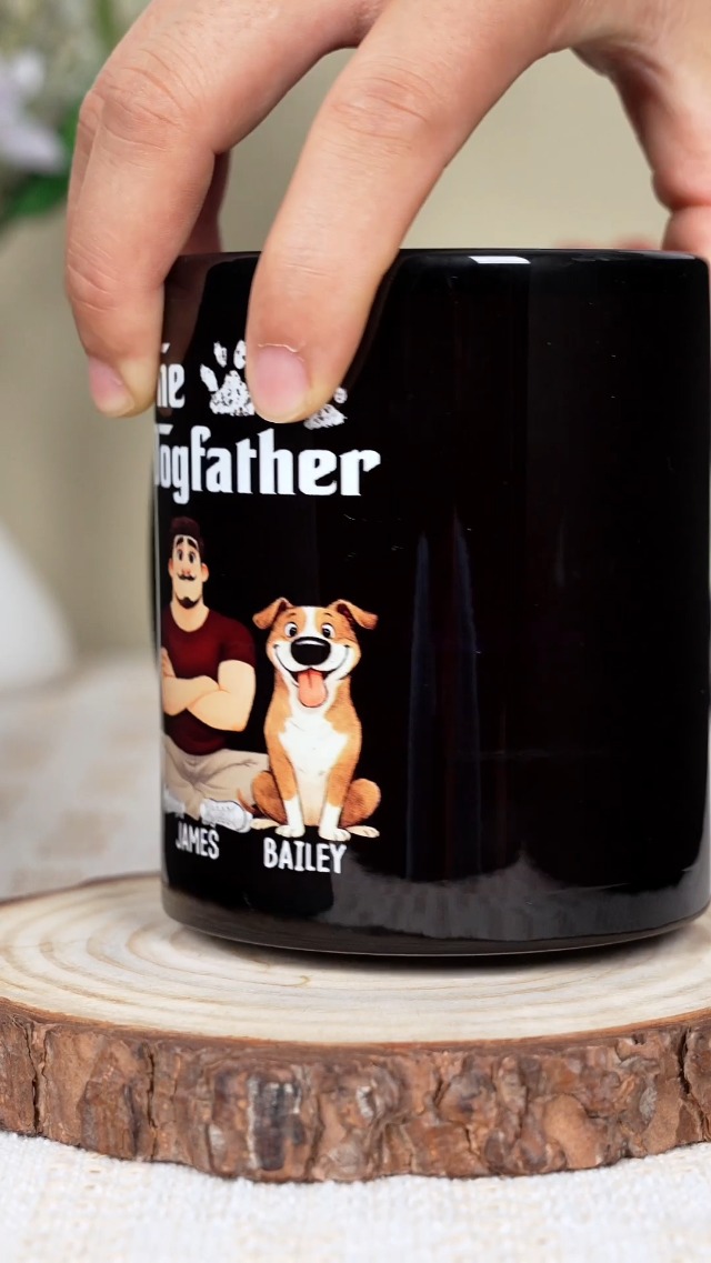 Taza de cerámica personalizada para amantes de perros miniatura 7