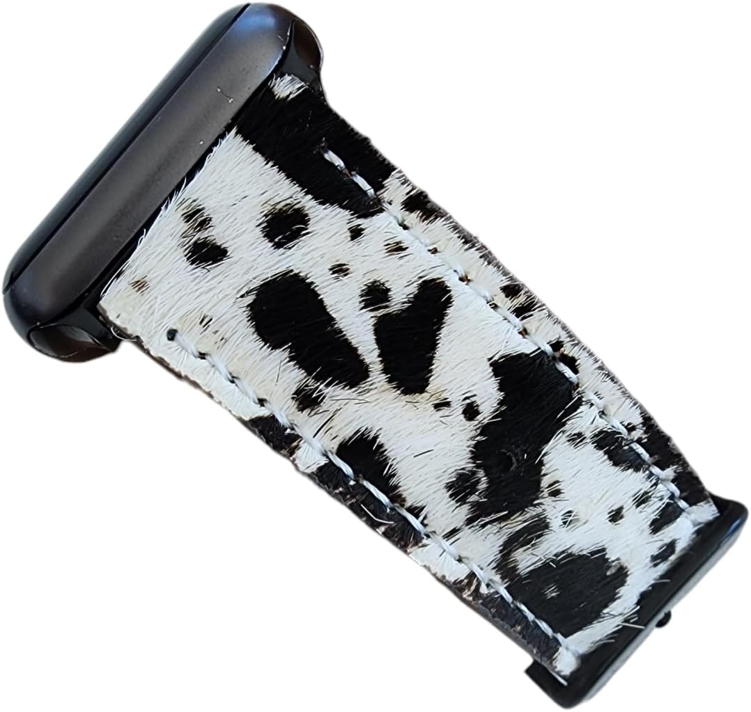 DSAAplus Luxury Cowhide Fur Leather Western Strap For Apple Watch Band 38 40 41 42 44 45 46 49mm Stylish Wristband for iWatch Series 11 10 9 8 7 6 5 4 Ultra SE 3 2 1