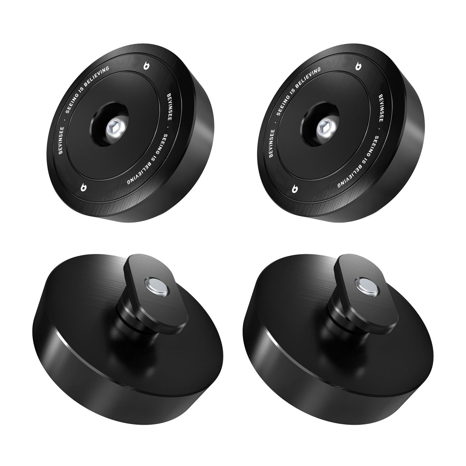 Bevinsee 4pcs Lifting Jack Pads Pucks Heavy Duty Aluminum