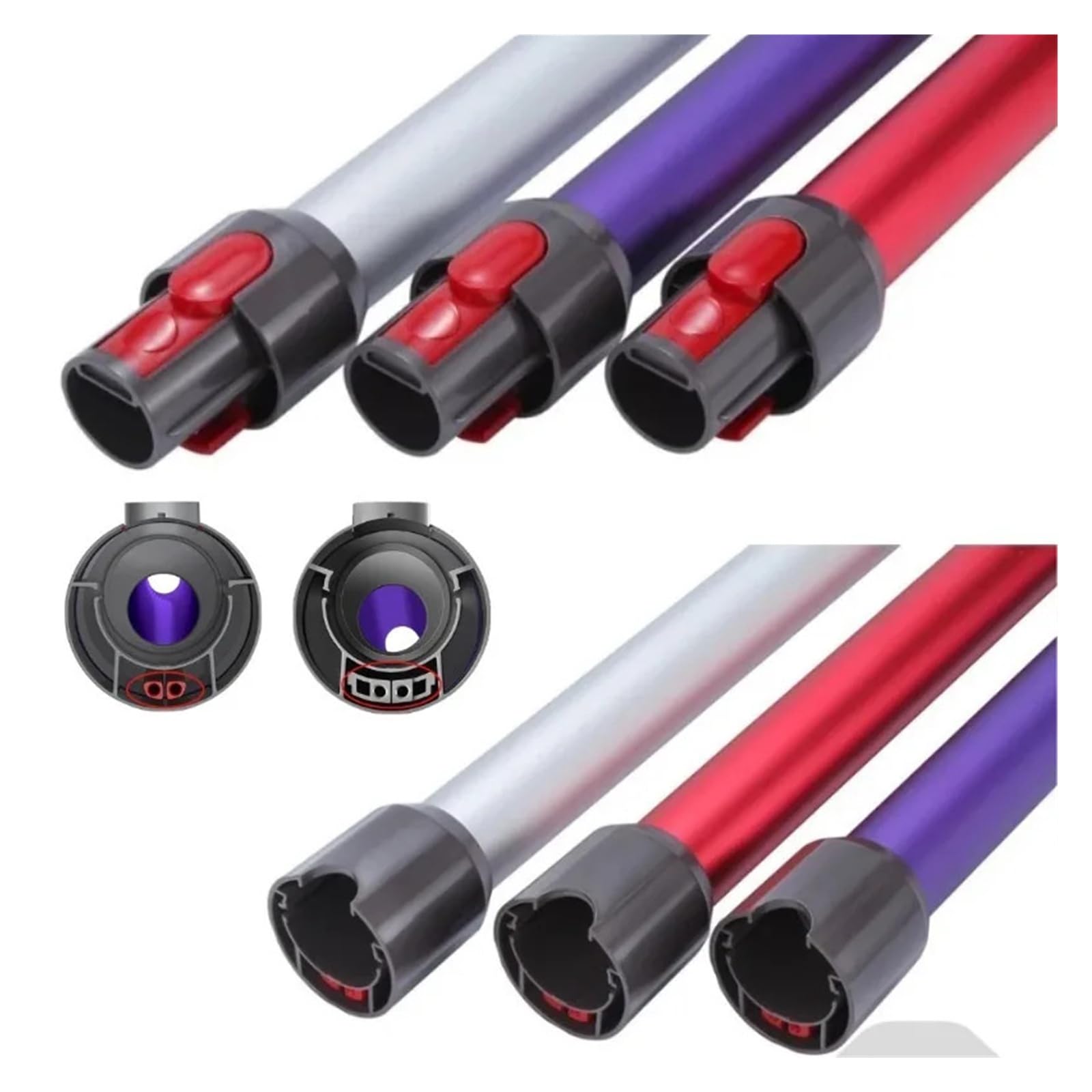Compatibile con V7-V15, Tubo 74CM Rilascio Rapido | Tubo: sgancio rapido da 74 cm, adatto for V7 V8 V10 V11 V15.(Orange-1pcs)
