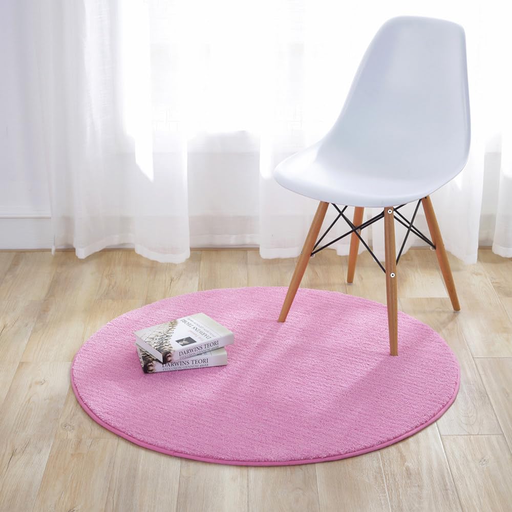 Tapis salon moderne rond pour réchauffer une chambre à coucher