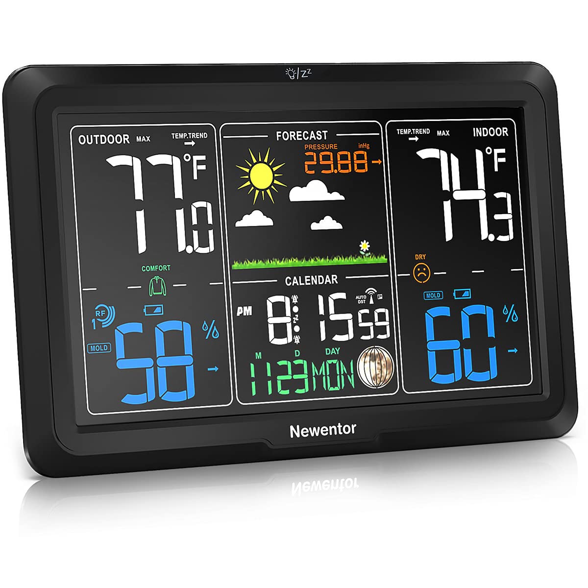 Buy Newentor Weather Station Wireless Indoor Outdoor Thermometer