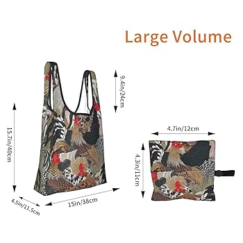 SALE　一閑張りバッグ　伊藤若冲　鶏　和風　鳥柄　柿渋　ハンドメイド Amazon.co.jp: 伊藤若冲「群鶏図」 トートバック レディース 大