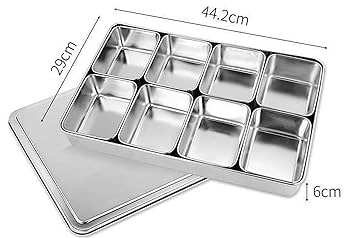 Amazon｜ステンレス ヤクミ 薬味入れ 小分けバット 業務用 調味