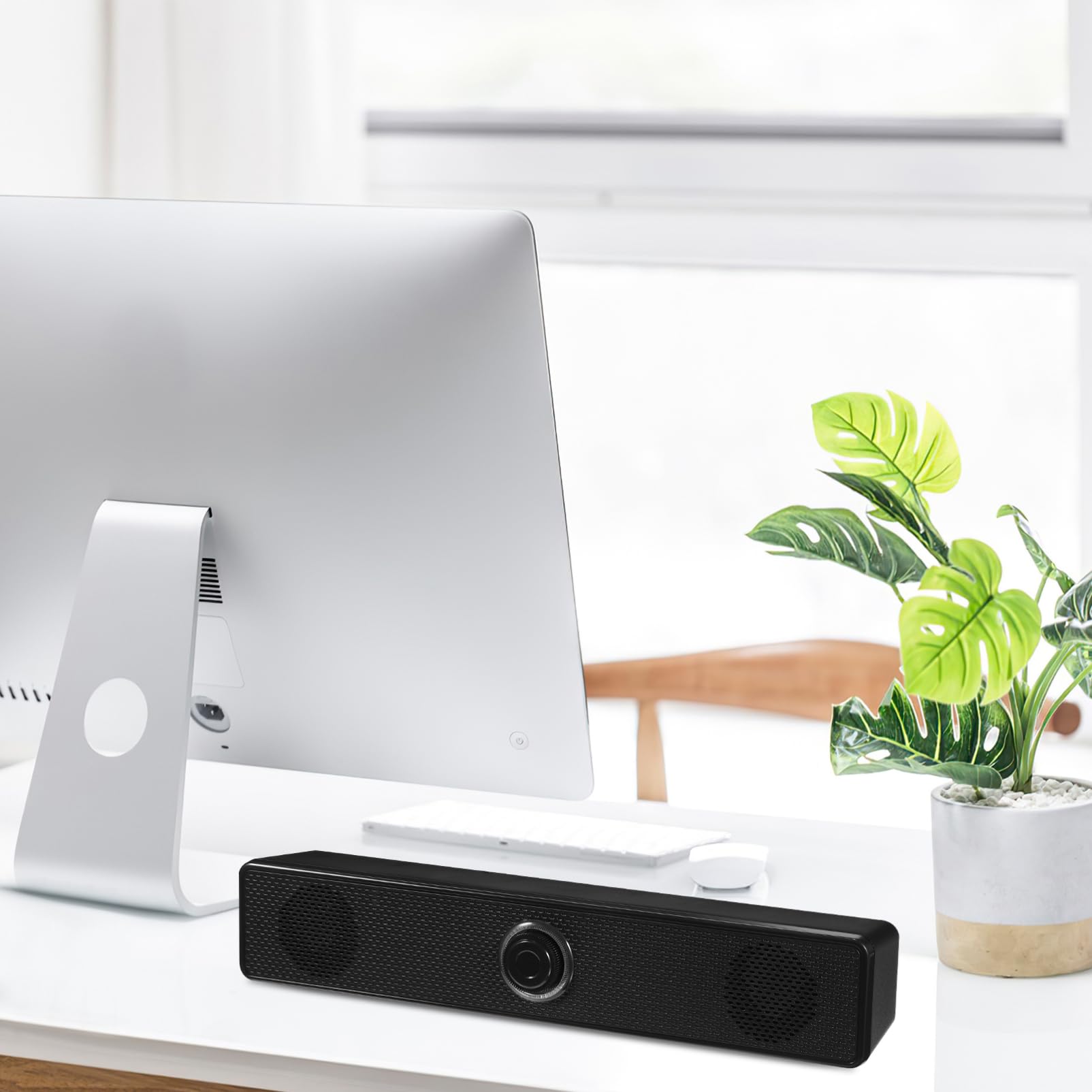 Housoutil Soundbar Stereo Altoparlanti Per Computer Cablati Altoparlanti Per PC Da Gioco Neri Soundbar Per Tablet