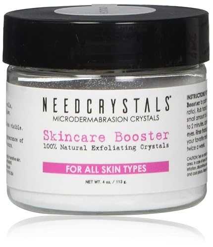 NeedCrystals Cristales de microdermoabrasión de 4 onzas 399oz Exfoliante facial natural para piel opaca o seca mejora las cicatrices puntos negros
