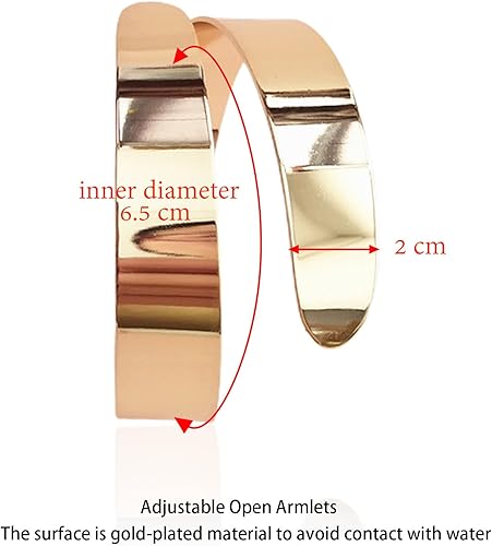 Miniatura 2 de Pulsera dorada de serpiente para el brazo, banda dorada para el brazo superior del brazo, bandas doradas para mujer, brazalete de brazo para mujer,