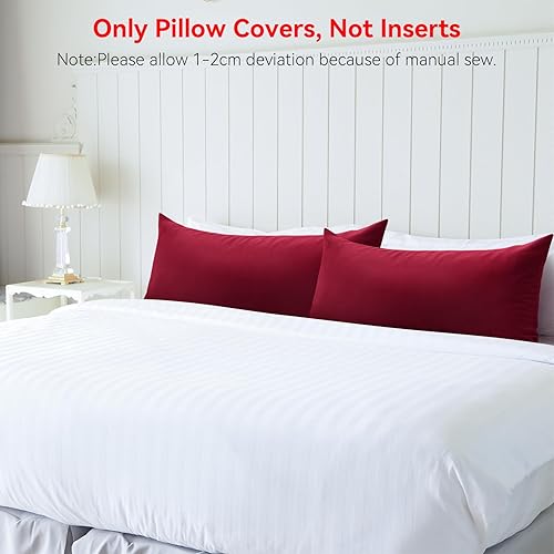 Vista 433 de Thmyo Paquete de 2 fundas de almohada cuadradas decorativas de algodón, fundas de almohada de sublimación en blanco, fundas de cojín blancas