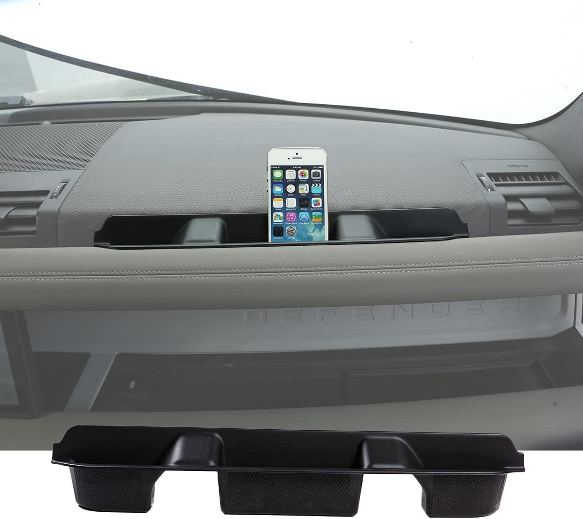 YIWANG ABS Black Copilot Side Storage Box Glove Box For Land Rover Defender 90 110 2020-2022 Car Accessories