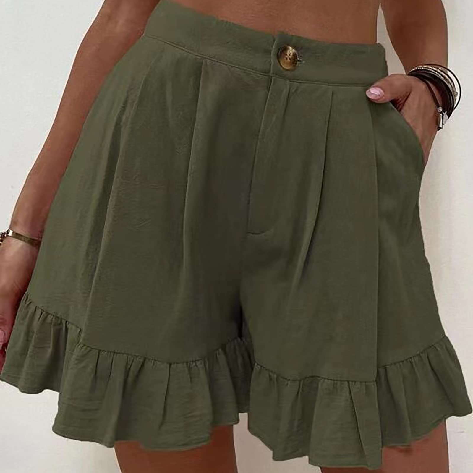 Short de Sport Court pour Femme Taille Haute, Legging, Yoga, Cyclisme, Course à Pied, Été, Short de Sport avec Poches