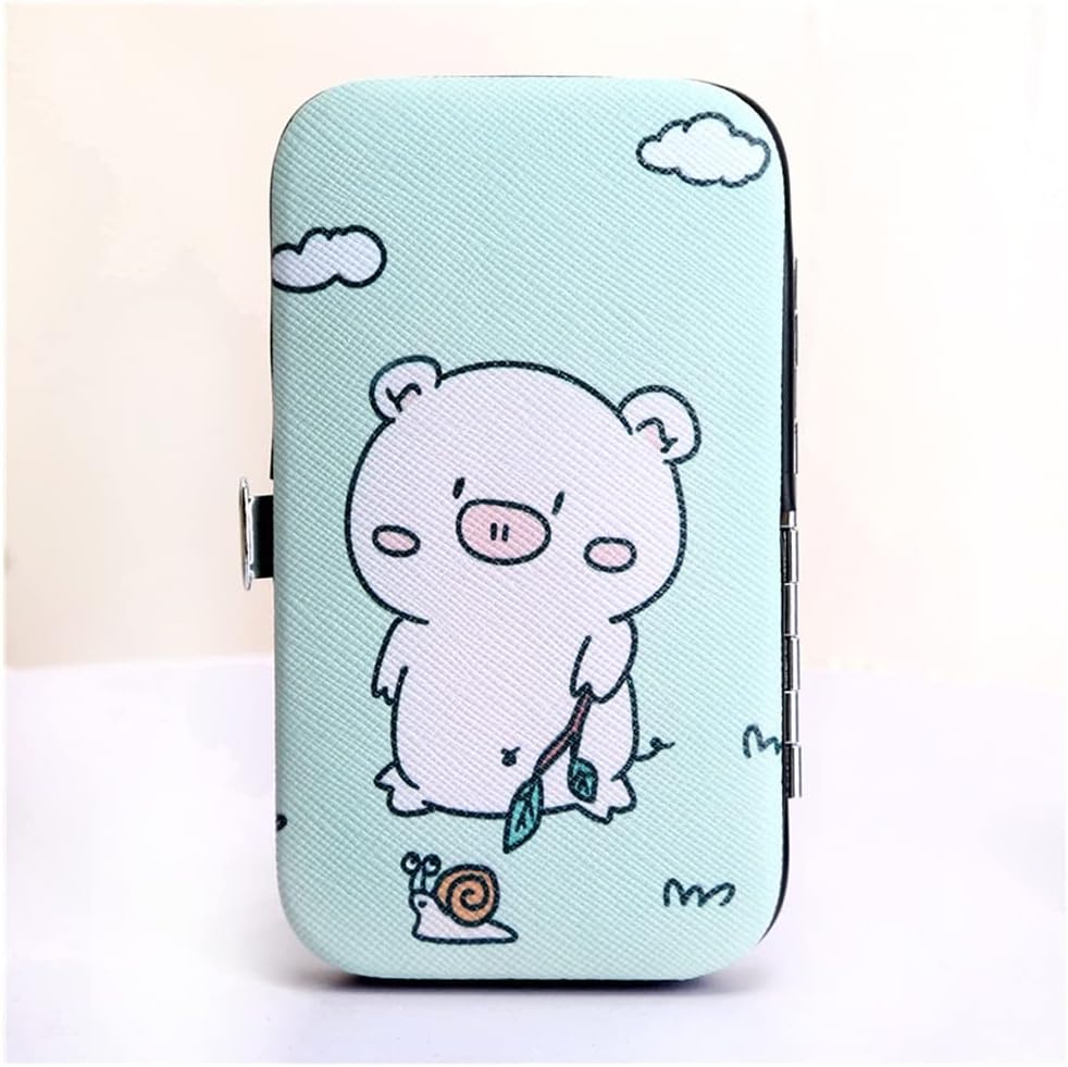 Nail Clipper Set Nail Care Set Nail Clipper Set Nail Care Set Grooming Set Home Applicable Travel Portable Nail Clippers 7-Piece Manicure Beauty Kit Foot, Hand & Nail Care (Color : D) (D)