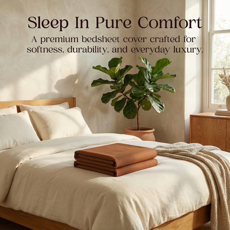 Image of Utopia Bedding Waterproof Mattress Protector King Size, Cotton Terry Bed Cover, Breathable Mattress Cover & Bed Protector for Double Bed, Elastic Fitted Waterproof Mattress Cover, 198 x 183 cm