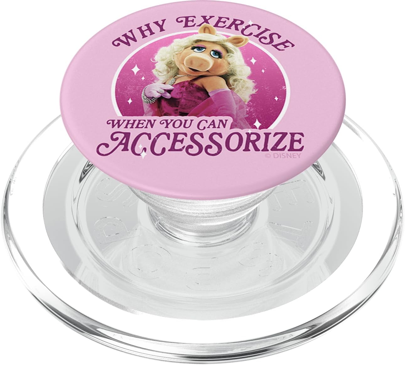 Disney Muppets Miss Piggy Accessorize Not Exercise PopSockets MagSafe PopGrip for iPhone