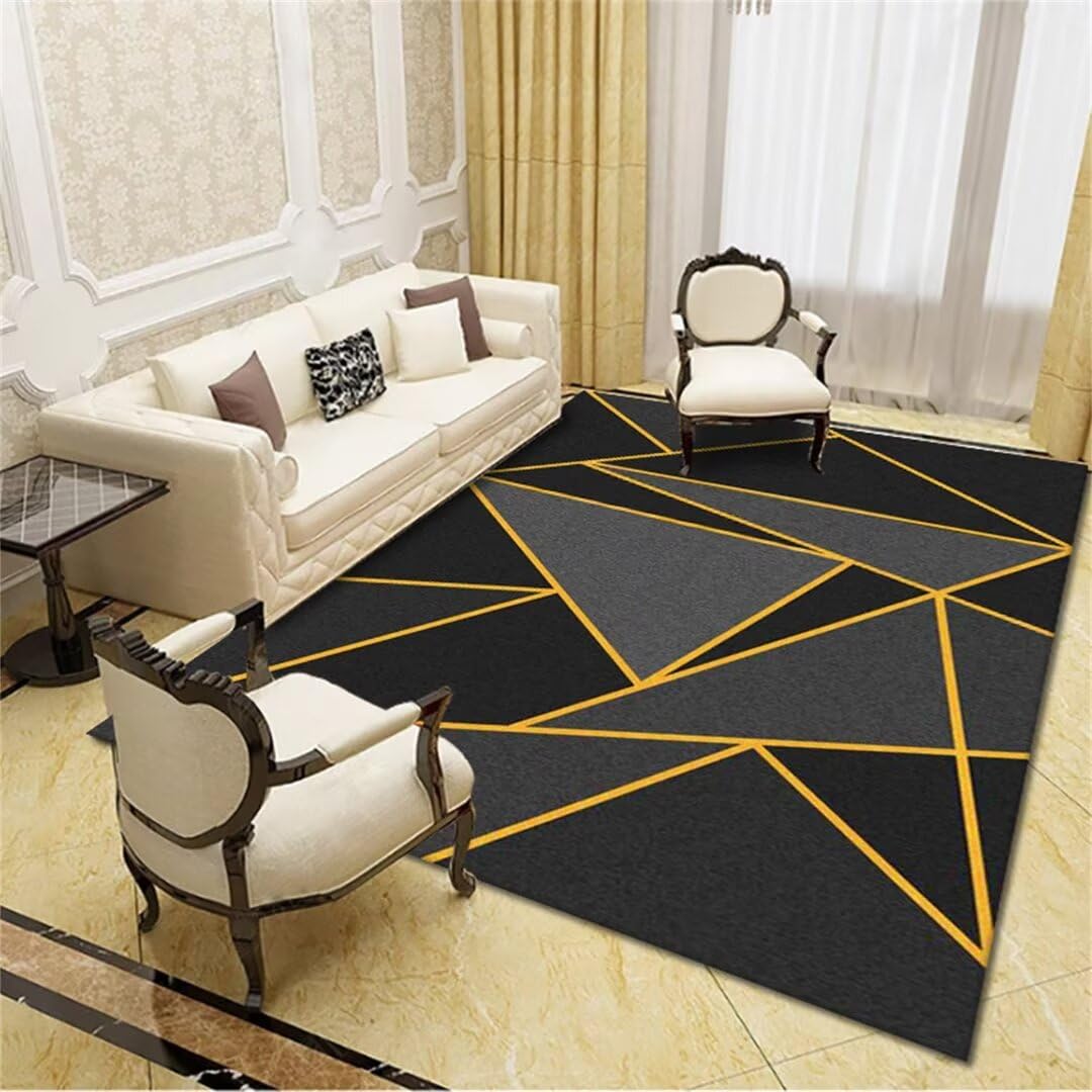 Tapis de zone géométrique haut de gamme pour salon chic 50x70