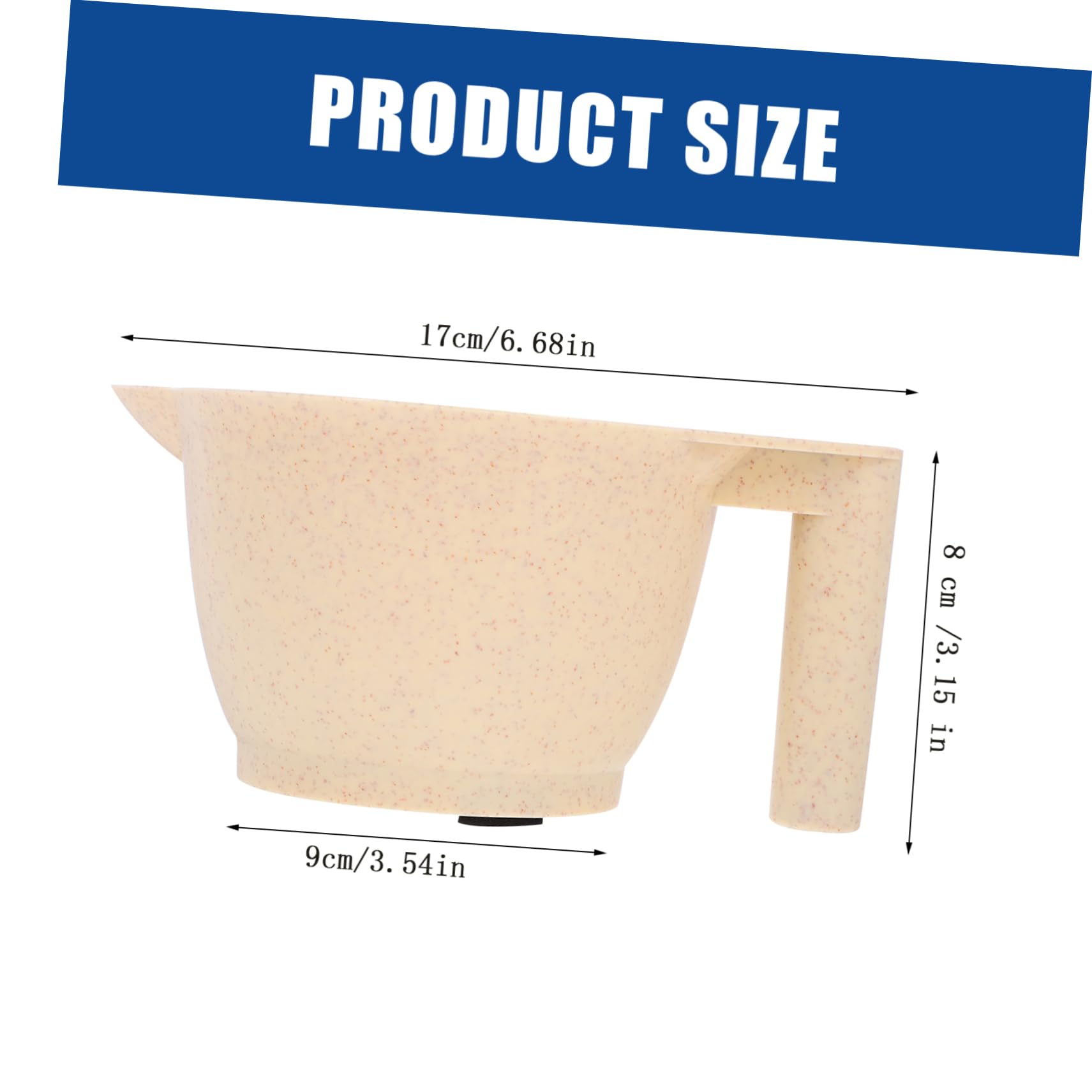 PLAFOPE Hair Dye Bowl Hair Mixing Bowl Stylish and Practical Pp Material Reusable