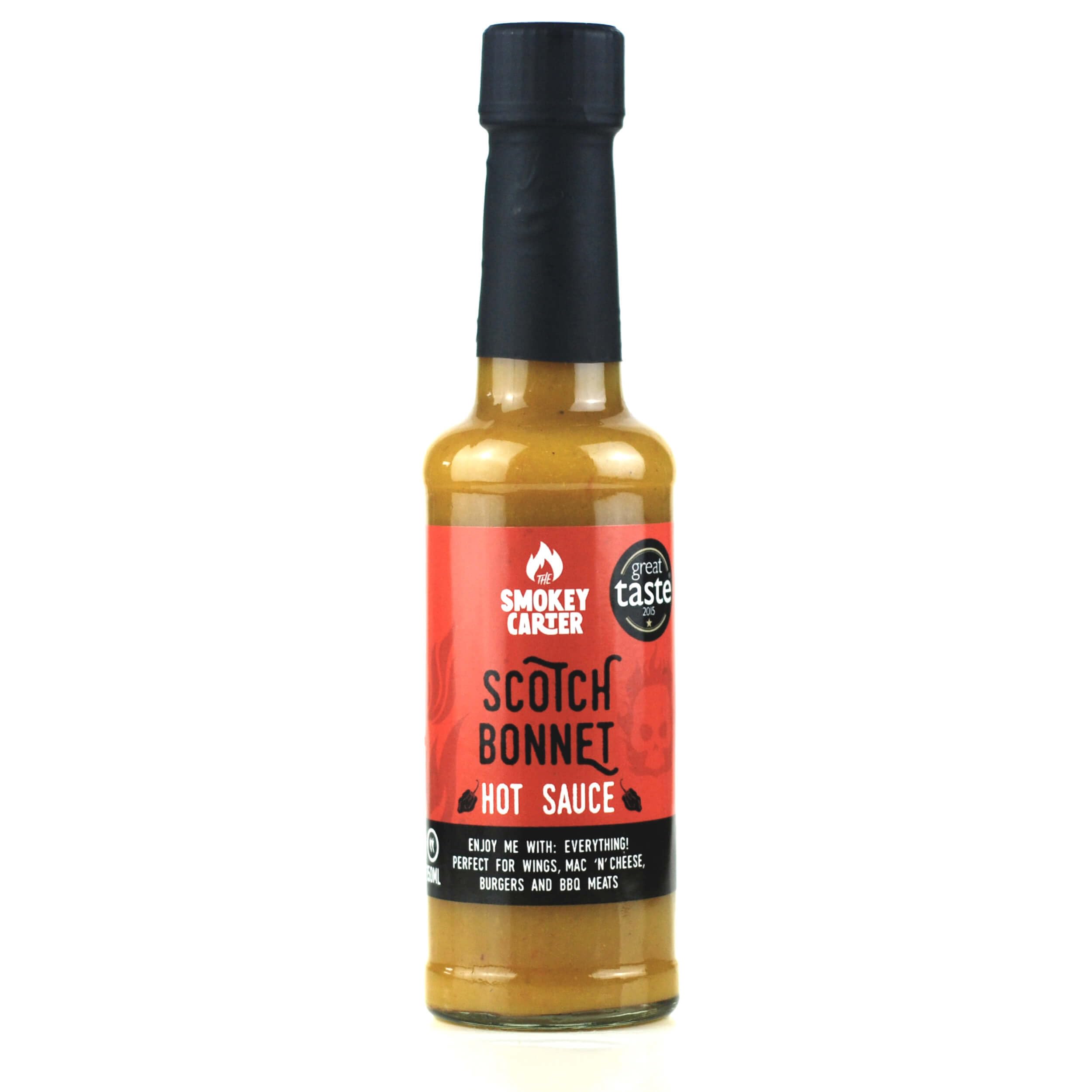Scotch Bonnet Hot Sauce | The Smokey Carter | Great Taste Award Winner 2015 | Fruity and Spicy flavourful hot Chilli Sauce