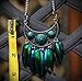 Green/Blue Iridescent Real Elytra Jewel Beetle Wing Hand Made Necklace