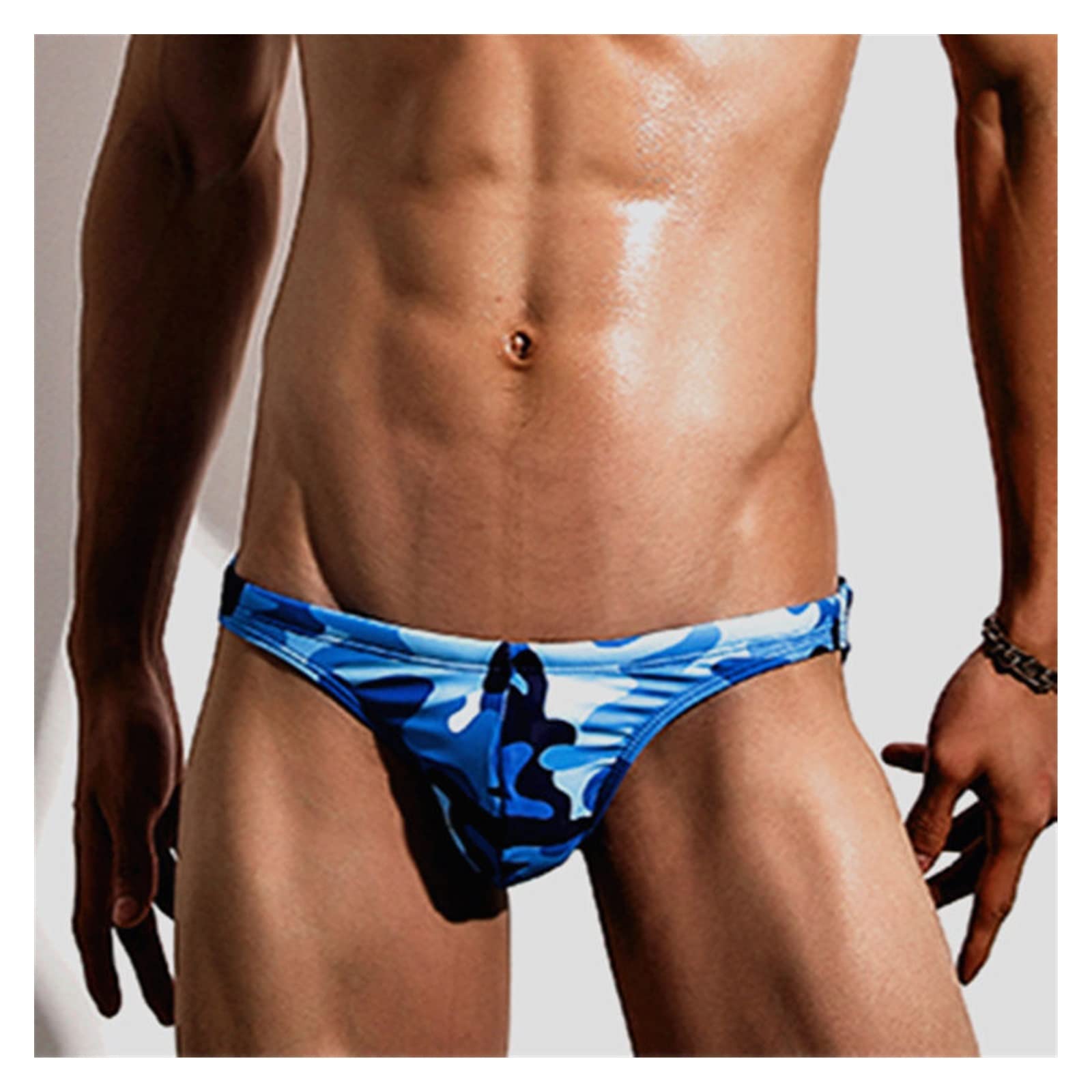 Speedo 競泳水着 メンズ ビキニ ブルー カモフラ 迷彩 Amazon.co.jp: 迷彩メンズ水泳ブリーフビキニ水着水泳パンツ男水着水着