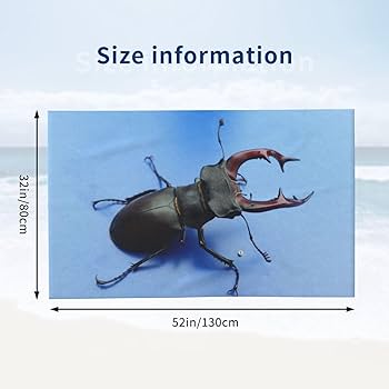 Amazon｜クワガタムシ カブトムシ オオクワガタ バスタオル 大判