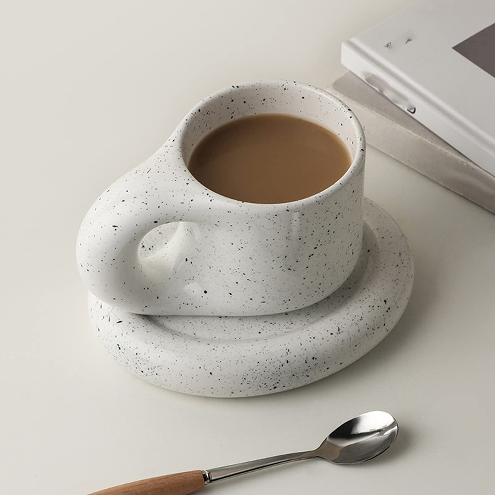 Tazza da caffè Tazza da caffè in Ceramica Semplice Tazza da Ragazza Carina Popolare novità Creativa, Tazza da Ufficio di Grande capacità, Tazza da tè per caffè