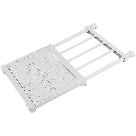 Amazon Nako つっぱり棚 突っ張り棚 強力 滑り止め つっぱり棒 棚 収納 ホワイト 奥行30cm 幅33 53cm つっぱり棒 つっぱり棚 オンライン通販