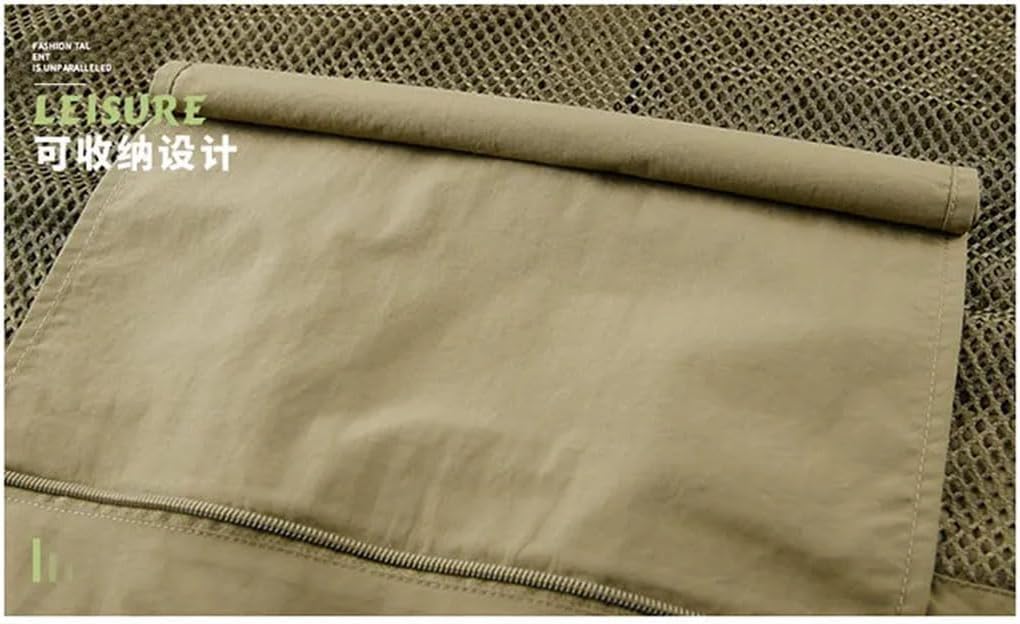 Chaleco De Pesca Táctico De Verano Multifuncional para Fotógrafo Chaleco De Malla para Carga Sin Mangas Chaleco De Herramientas, Red, L