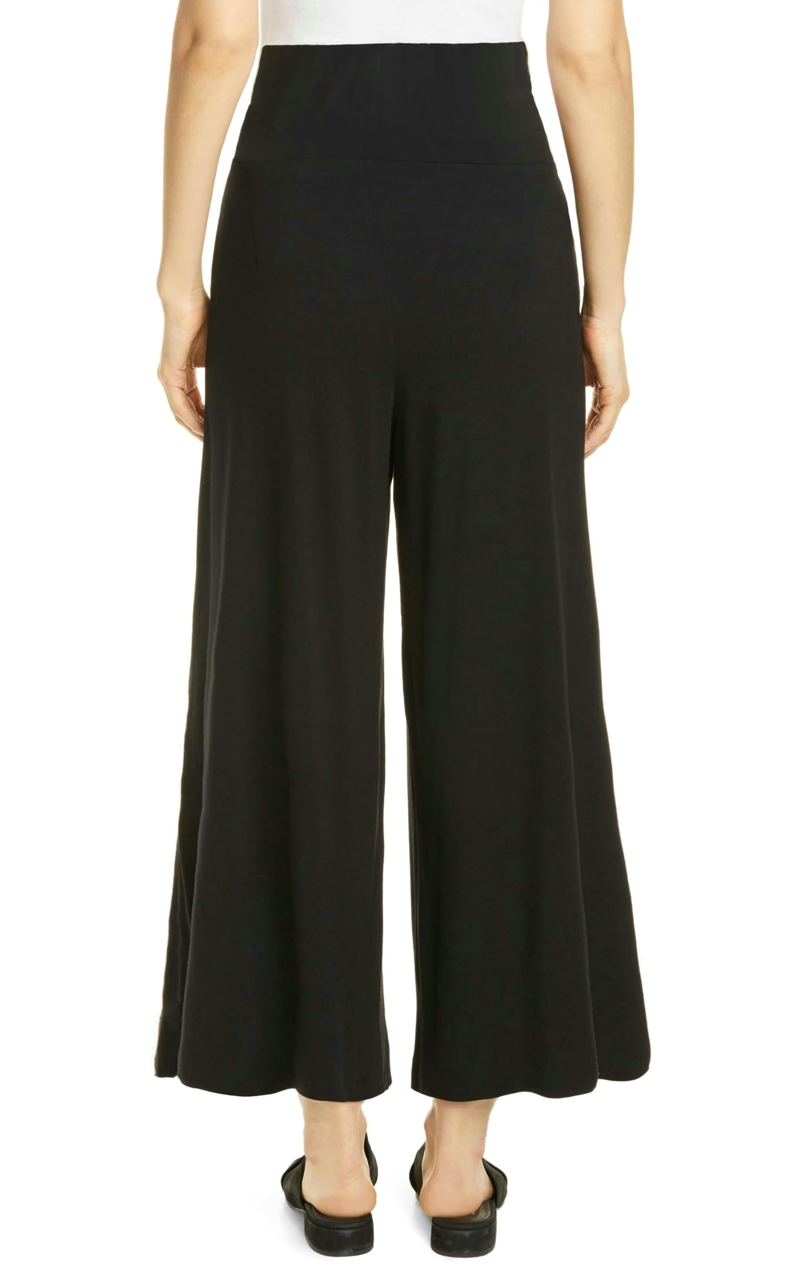 Pantalones palazzo de maternidad de pierna ancha con bolsillos, pantalones holgados de maternidad de 28 pulgadas, para trabajo y yoga