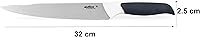 Vista 4 de Zyliss E920209 - Cuchillo para tallar cómodo, 7.3 in/7,25 pulgadas, acero inoxidable japonés, negro/blanco, cuchillo de cocina/cuchillo de carne