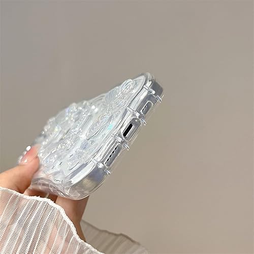 Miniatura 4 de MQCRWFQ Funda de mariposa para iPhone, bonito diseño de mariposa transparente para teléfono 15, 14, 13, 12, 11 Pro Max Plus XS XR XSMAX, funda