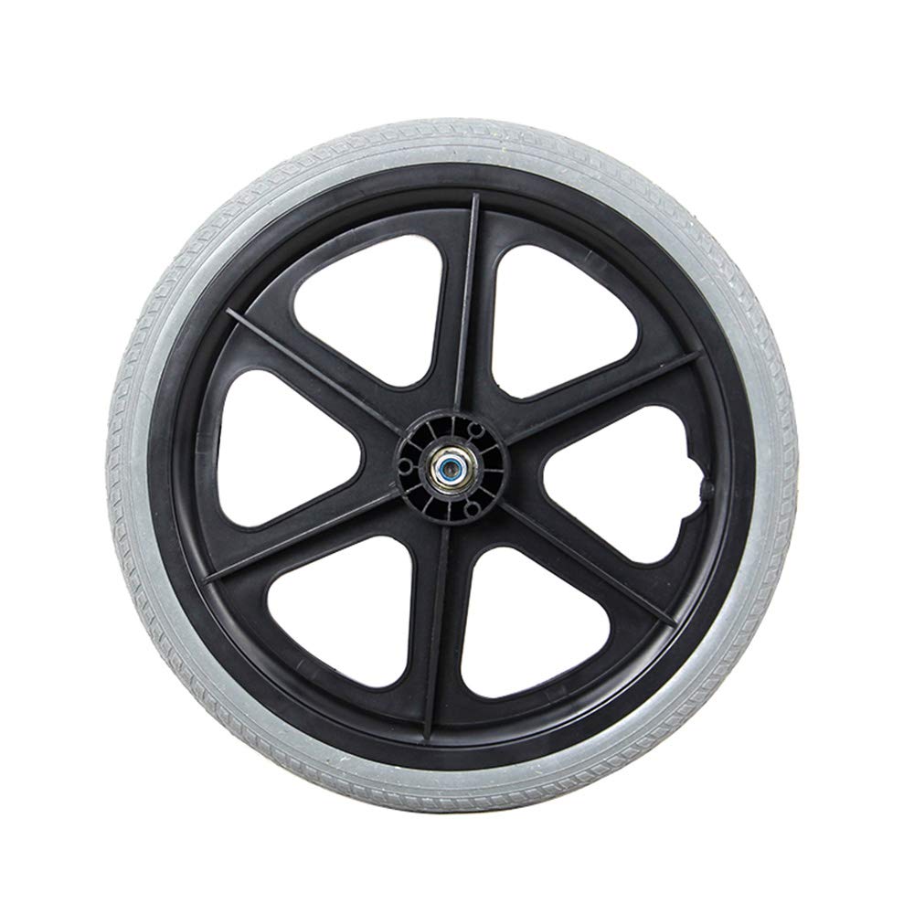 16インチ車椅子用タイヤホイールブレーキ付！ 介助用車椅子 BML16-40SB 前輪7インチ・ノーパンクタイヤ・介助