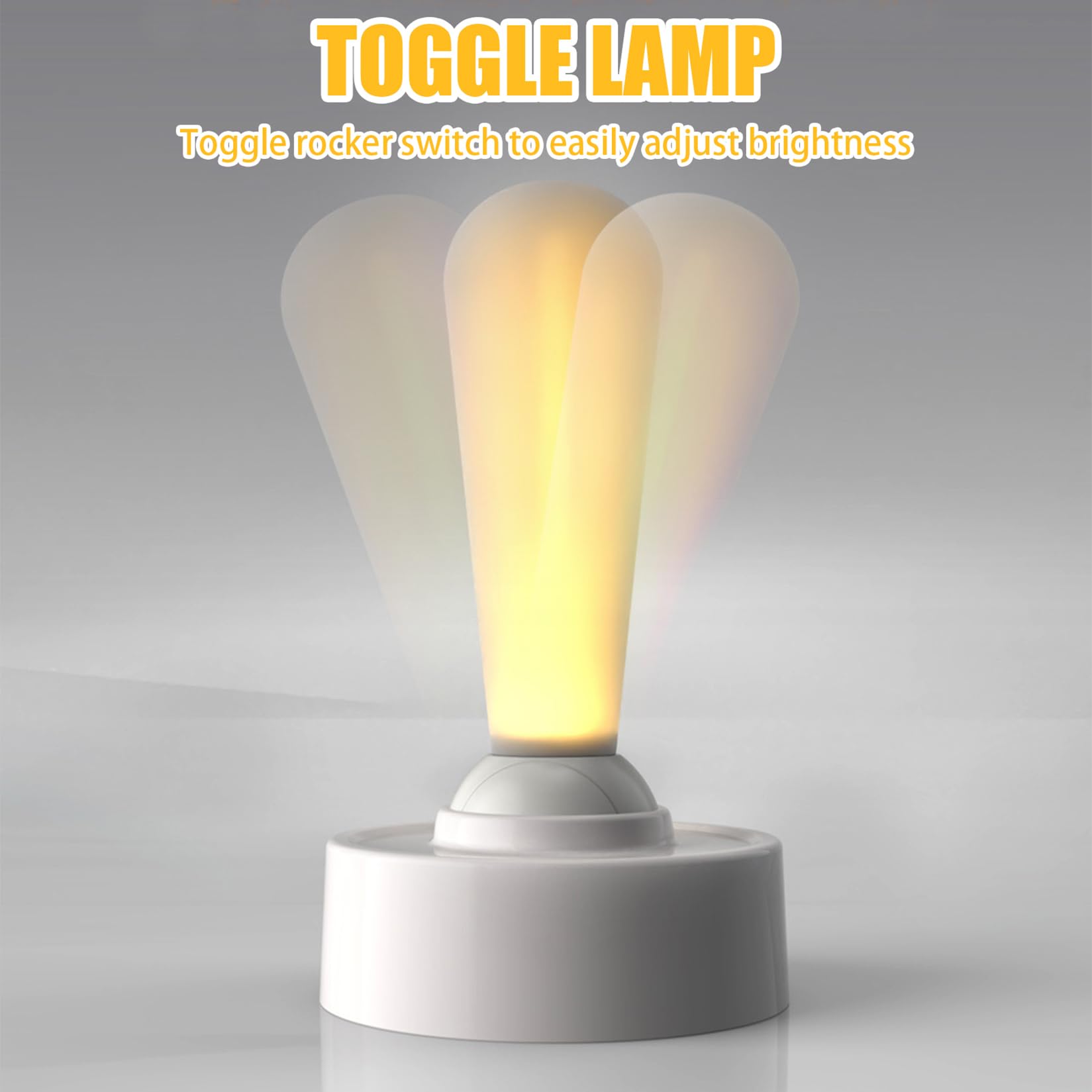 Veilleuse pour enfant à intensité variable - Chargement USB - Portable - Rechargeable - Veilleuse pour chambre à coucher, salon, enfants et adultes - Cadeau (blanc)