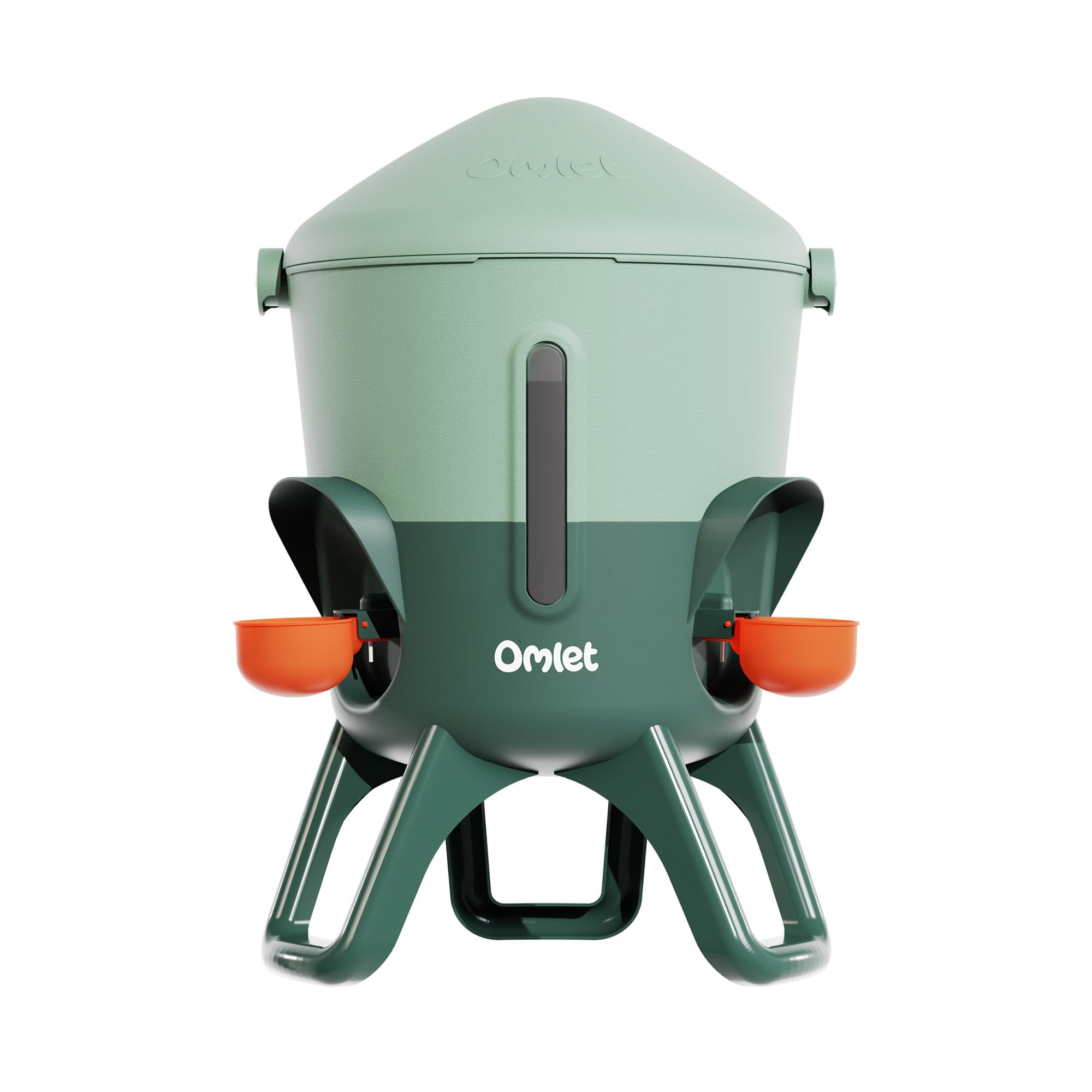 Omlet Isolierter Wasserspender für Hühner 5,5 Liter | Automatische Geflügeltränke für Hühner | Sauberes Trinkwasser | BPA-frei | Anti-Sitzkuppel | Schalen und Trinknippel inbegriffen | Salbeigrün