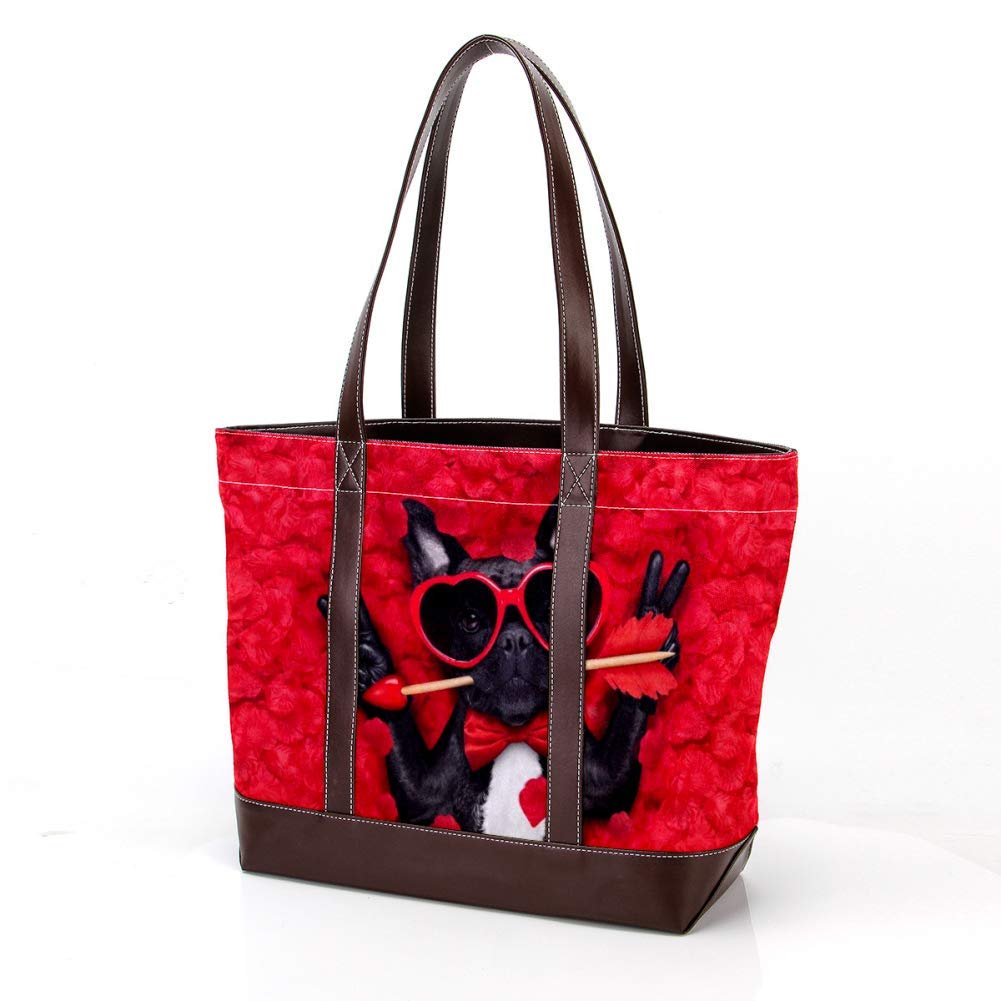 Genuine Leather HandBags for Women，Bags Purse Travel Bag，Large Capacity,Cute little lion