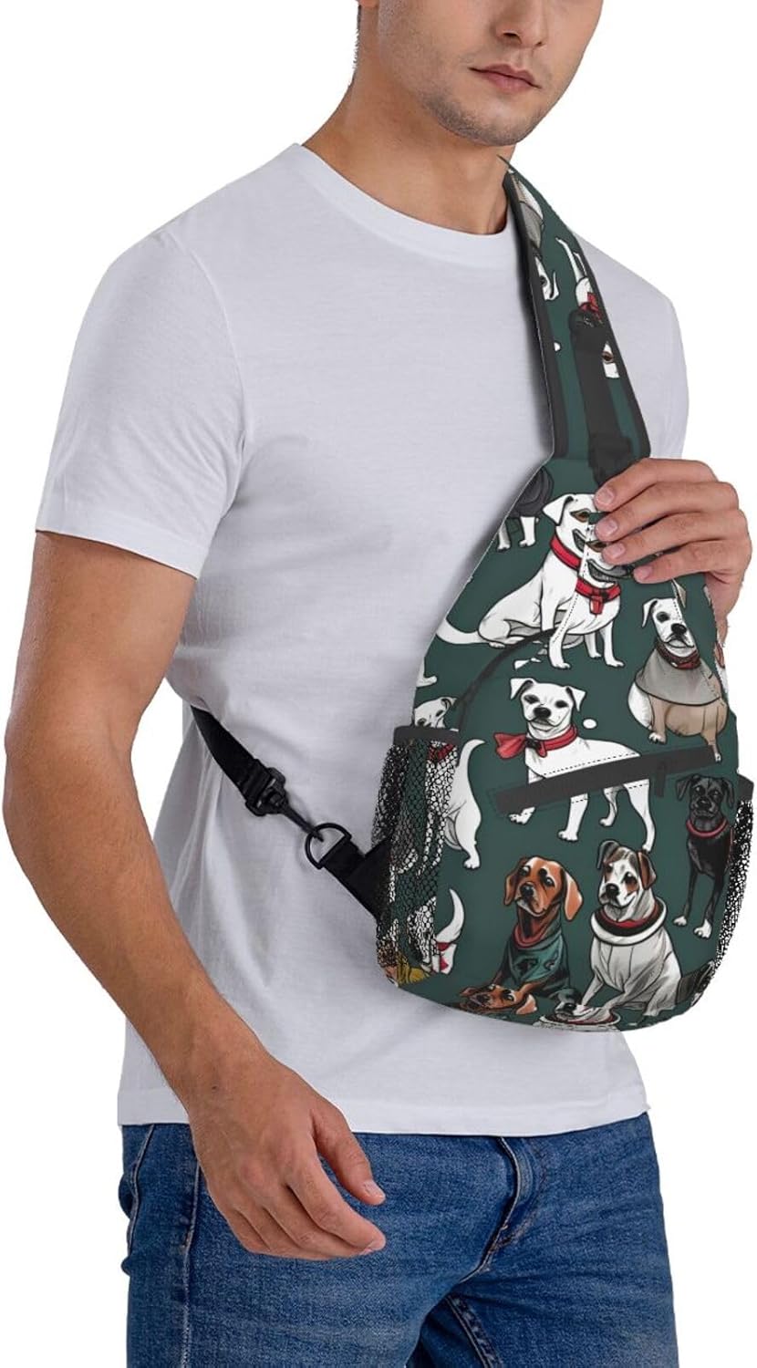 Cartoon Pigeon 3 Crossbody Sling Backpack Sling Bag Travel Hiking Chest Bag Daypack For Women Men